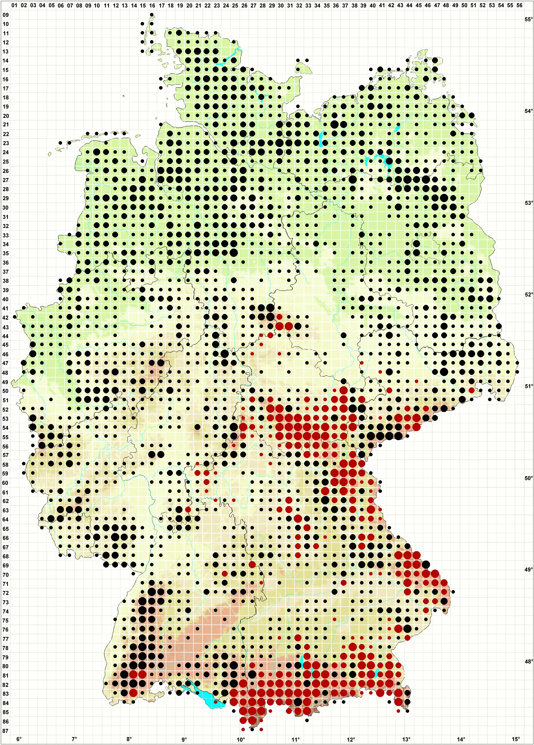 Verbreitungskarte Deutschland
