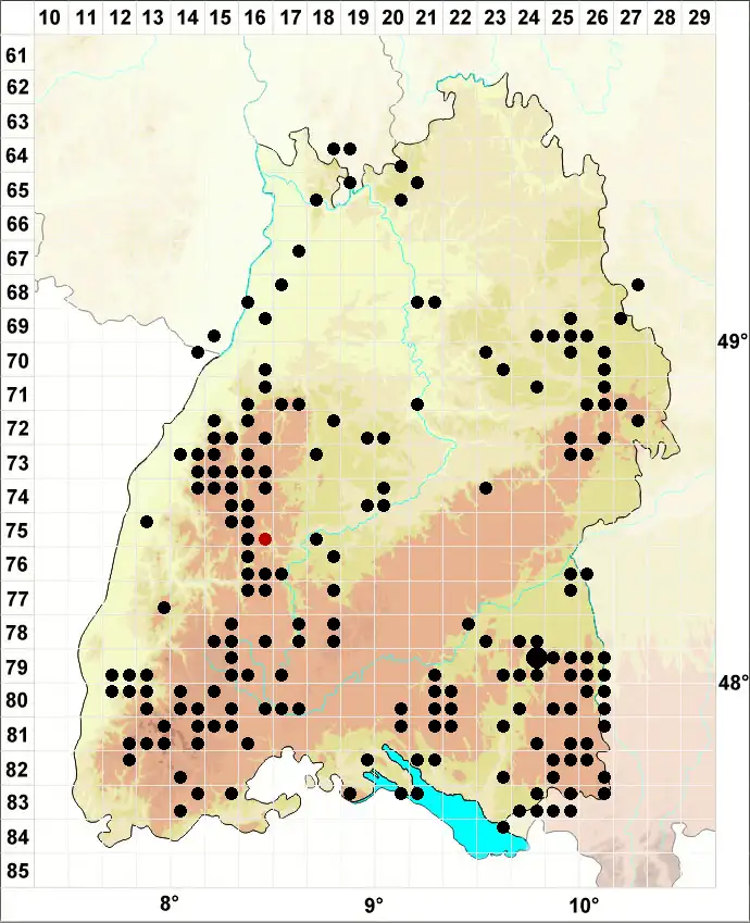 Verbreitungskarte historisch